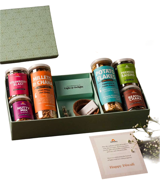 Omay Green Diwali Gift Box