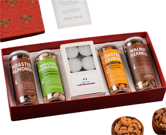 Omay The Dry-Fruits Diwali Gift Box